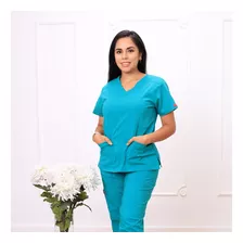 Uniforme Medico Scrub Dama, Color Turqueza