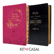 Box Casal Bíblia Sagrada Nvt: Spurgeon + Bíblia Mulher