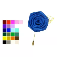 Alfiler Solapa Fistol Broche Pin Boutonniere Flor Satinada