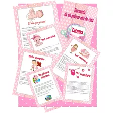 Kit Imprimible Album Mi Primer Añito Para Niña (19 Paginas)