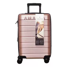 Valija Carry 20´´ Amayra Rosa Turismo Viaje Candado Fuelle