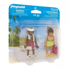 Brinquedo Playmobil Pack 2 Bonecos Casal De Férias