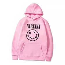 Sudadera Rock Nirvana 90's Skate Tendencia Casual