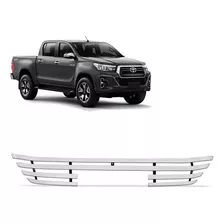 Sobre Grade Hilux 2019 2020 Inferior Aço Inox Cromada Max