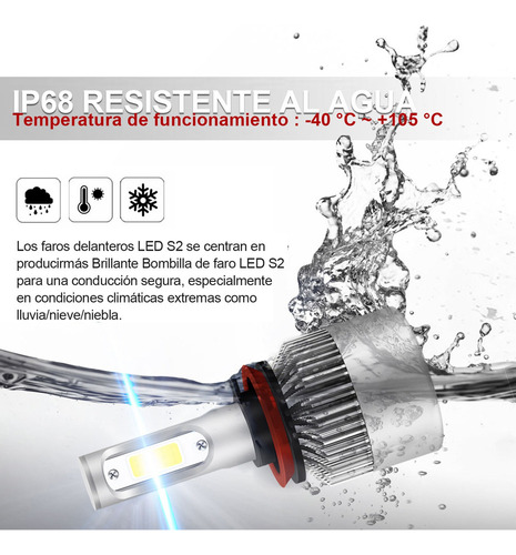 Jeep Compass Focos Led 9005 H11 Luz Alta/baja 2014-2020 Foto 4