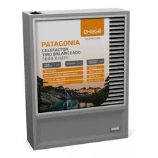 Calefactor Emegé Patagonia 9050 Tb 5000 Kcal/h - Multigas Color Gris