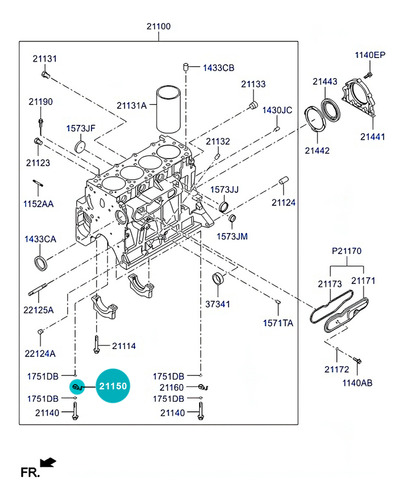 Rociador Aceite Derecho Para Hyundai Galloper 1999 Diesel Foto 7