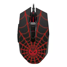 Mouse Xtech Marvel Spider Man Alambrico 2400 Dpi Negro/rojo Color Negro