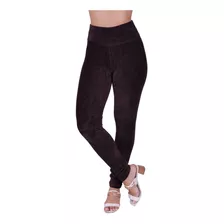 Calça Feminina Cotele Veludo Leg Grossa Inverno Dia A Dia