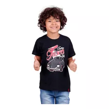 Camiseta Infantil Fusca Rat Preta