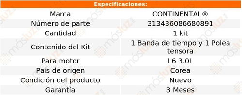 Distribucin Banda Kit Sc300 Lexus L6 3.0l 92/00 Foto 3