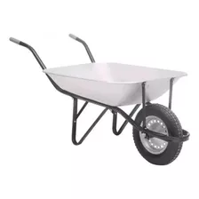 Carriola Carrinho De Mão Galvanizado 65l Para Reforma Jardim