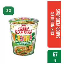 Cup Noodles Sabor Verduras 67 Gr Pack X3 Unidades