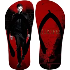 Chinelo Sandalia Personalizada Series Lucifer Preto