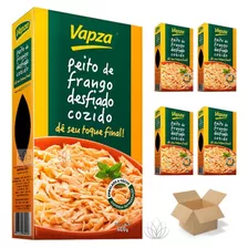 Peito De Frango Desfiado Cozido Vapza 400g - Kit 4 Caixas