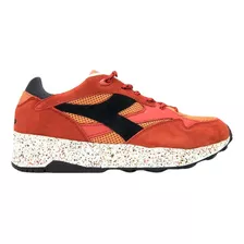 Tenis Diadora Eclipse Premium Orange Hombre Moda Sport