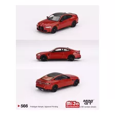 Mini Gt Bmw M4 Competition Toronto Red Metallic # 566 Mijo E Color Rojo