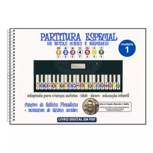 Partitura Teclado Adaptada Para Autistas, Tdah, Down- Ref. 1