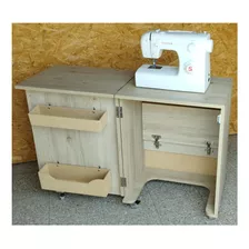 Mueble, Mesa Para Maquina De Coser Roble Davos