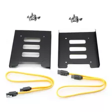 2 Soportes De Unidad De Disco Duro Ssd Hdd + Cables