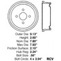 Cilindro Freno Der/izq Trasera Para Pontiac T1000 1987