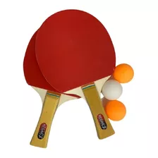 Juego De Ping Pong 2 Paletas 3 Pelotas + Estuche