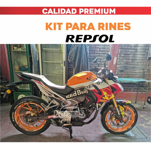 Calcomanas Stickers Rines Honda Cb190 R Repsol  Foto 4