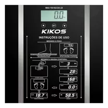 Balança Digital Kikos Bioimpedancia Peso Altura Gordura