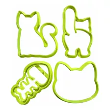 Set Cortantes Masas Gatos Gatitos X 04 U Sardina