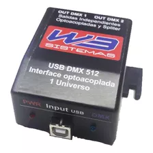  Interface Usb Dmx 512 2 Salidas Opto Aisladas Tipo Splitter