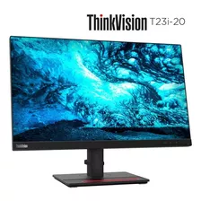 Monitor Lenovo Thinkvision T23i-20 De 23 Ips, Dp, Hdmi, Vga, Cor Preta