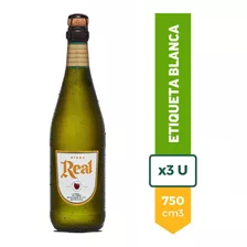 Sidra Real Etiqueta Blanca 750ml Pack X3 La Barra Oferta