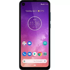 Motorola Moto One Vision 128gb Azul Safira Muito Bom Usado