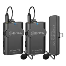Sistema De Micrófono Lavalier Boya Wm4 Pro-k6 Clip On -negro