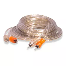 Cabo Rca 5m Laranja Resistente Flexível 4mm Injetado Techone