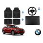 Tapetes 3d Logo Bmw + Cubre Volante X6 2015 A 2021 2022 2023