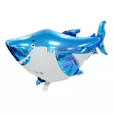Globos Formas Tiburon Animales Metalizado Apto Helio 65x96cm