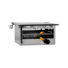 Carlitera Con Plancha Simple Calabro Tostador Acero Inox.