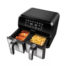 Fritadeira Air Fryer Dual Duplo Afd-01-bi Cesto 8l Mondial Cor Preto 220v