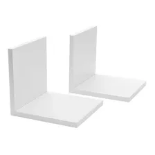 Kit 4 Peças Prateleiras Nichos Em L Mdf Branco 15 Mm (dl16)