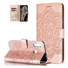 Funda De Cuero Pu Para Telefono Samsung Galaxy A20s - Rosa