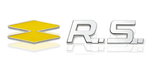 Emblema Logo Rs Renault Sport Megane Clio Sandero Foto 3
