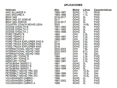 Banda Serpentina Dodge Stealth K 1993 - 1996 Dohc 3l Awd Gas Foto 3