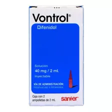 Vontrol Caja Con 2 Ampolletas De 2 Ml Cada Una