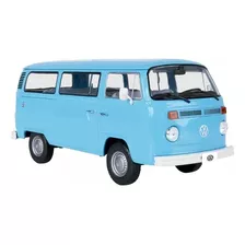 Miniatura Volkswagen Kombi T2 - Azul - 1/24 - Salvat