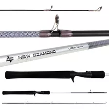 Vara Para Carretilha New Diamond C602 1,80m 6-12lbs Albatroz Cor Branco