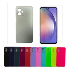 Funda Para Motorola Moto G14 Silicona Protector Case + Glass