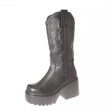 Bota Terraplen Negro Via Franca Art. 5xzn584anegro