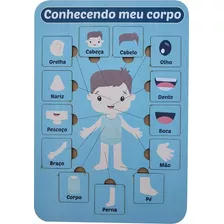 Brinquedo Pedagogico Educativo Meu Corpo Humano Menino