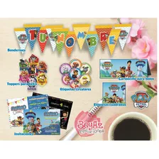 Paquete Fiesta Paw Patrol Personalizado Para Imprimir